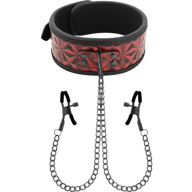 Beg me collar w.nipple clamps R