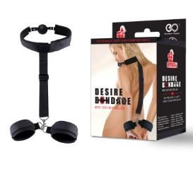 Wrist cuffs w.ball gag