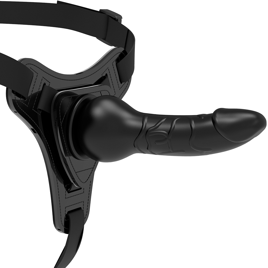 Sil.strap-on black 16cm
