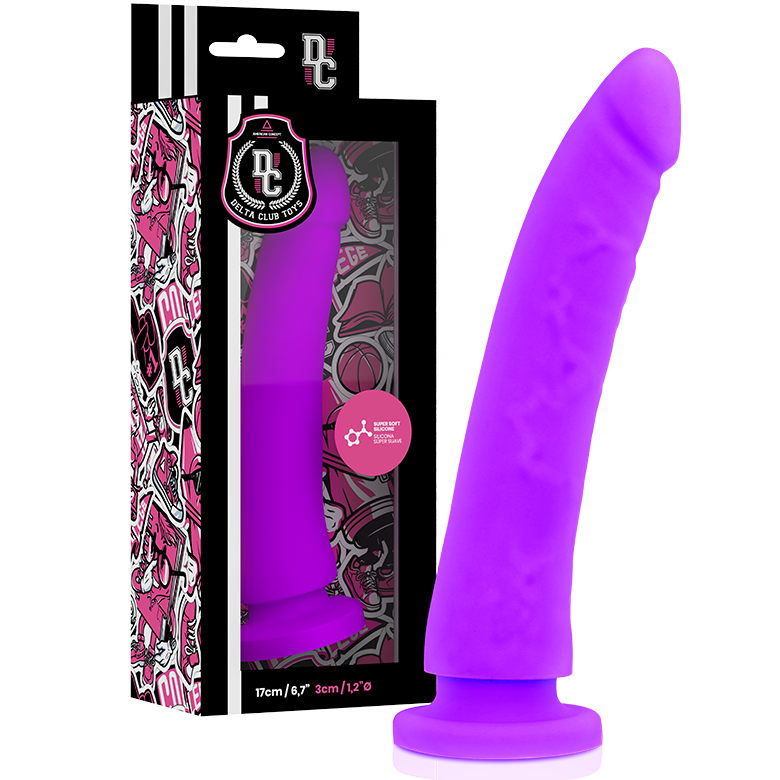 Medical silicone dildo lilac