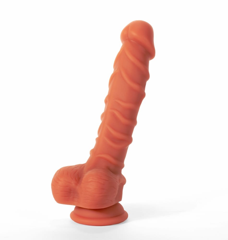 Wrinkled 8,5inch pleasure dildo flesh