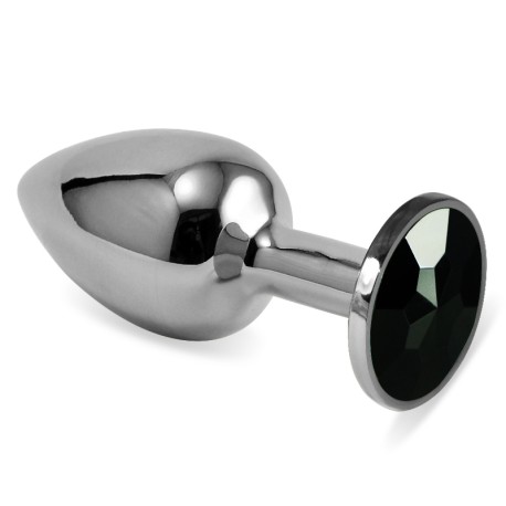 Rosebud silver butt plug
