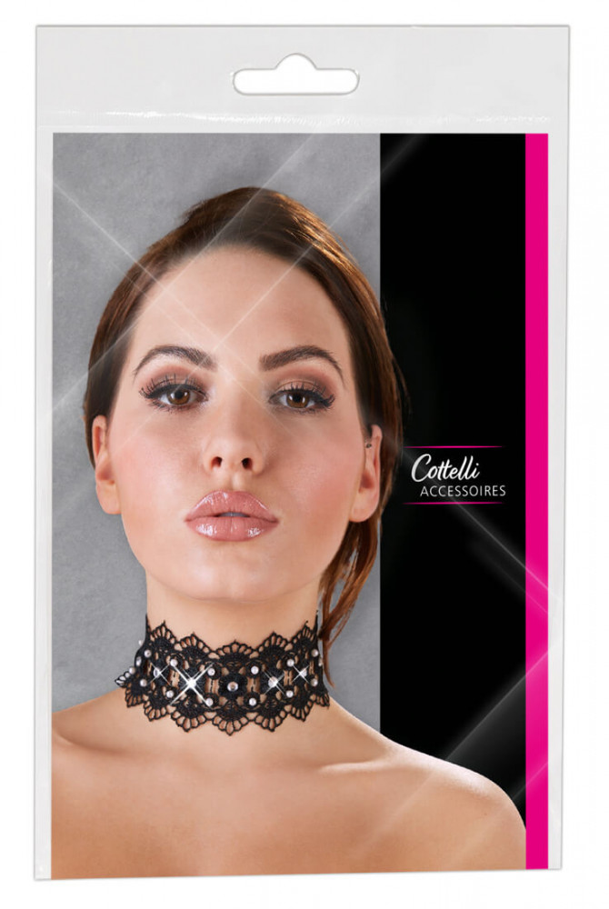 Lace stras choker