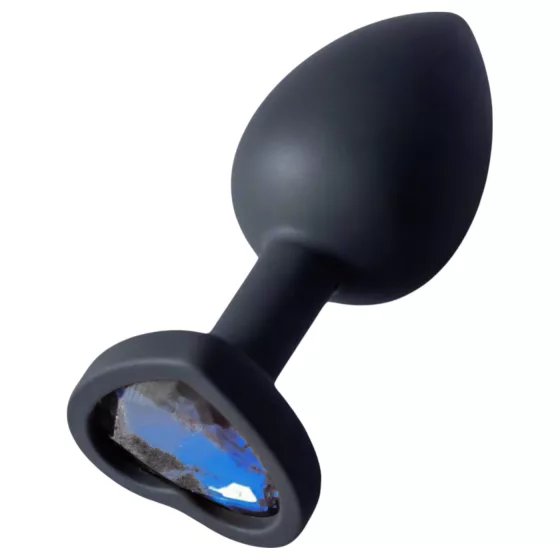 Sunfo sil.plug heart dark blue S