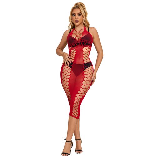 Black set w.red long dress
