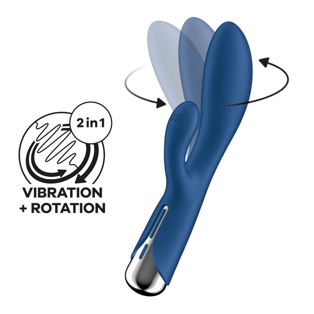 Spinning rabbit vibro blue