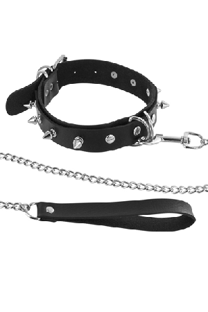 Choker spikes & leash