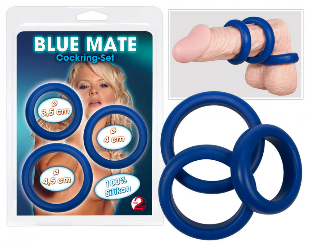 Blue mate cockring set