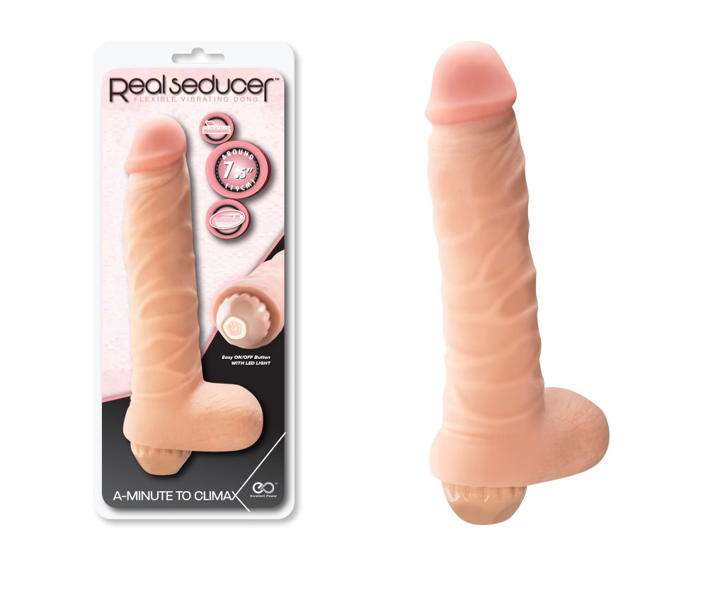 Real seducer vibrating dong 7.5inch