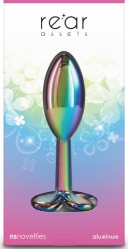 Clover metal plug- rainbow