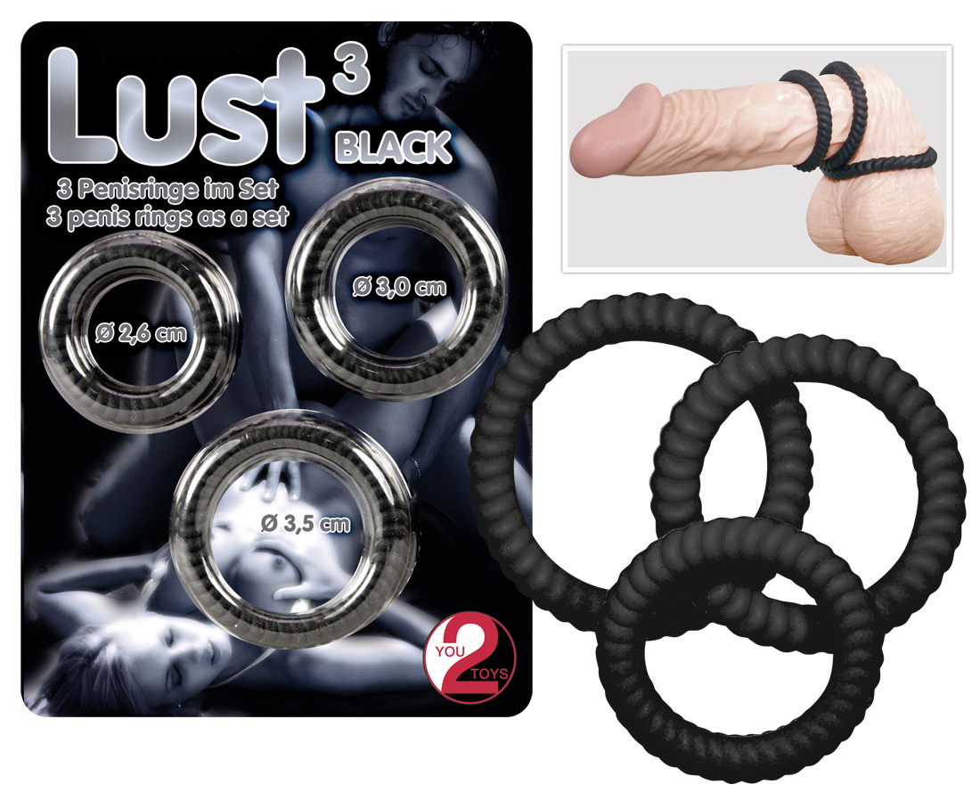 Lust 3- rings black