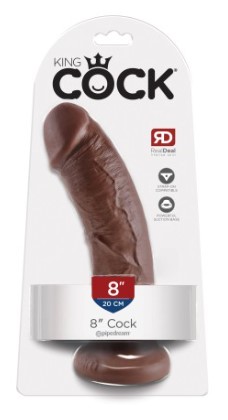 King Cock 8inch brown