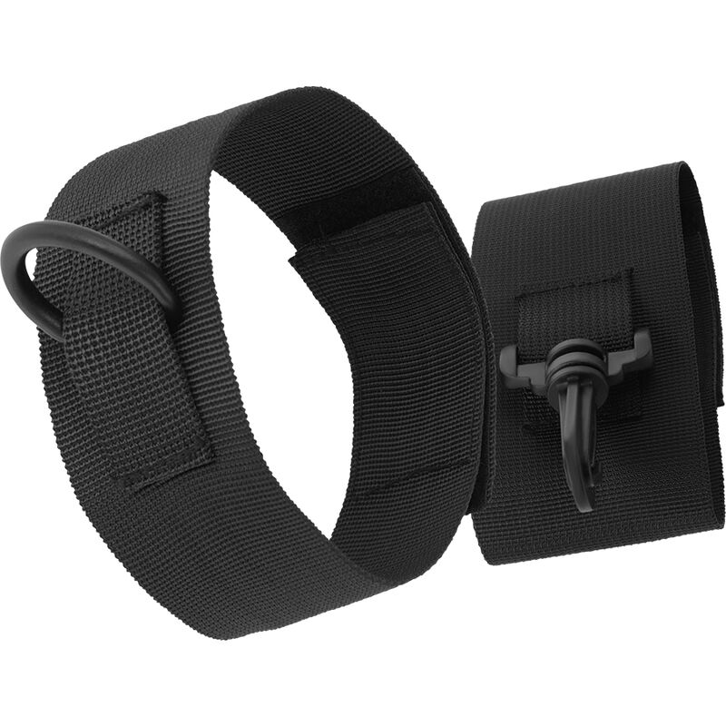 Black nylon handcuffs