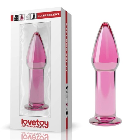 Glass romance pink plug