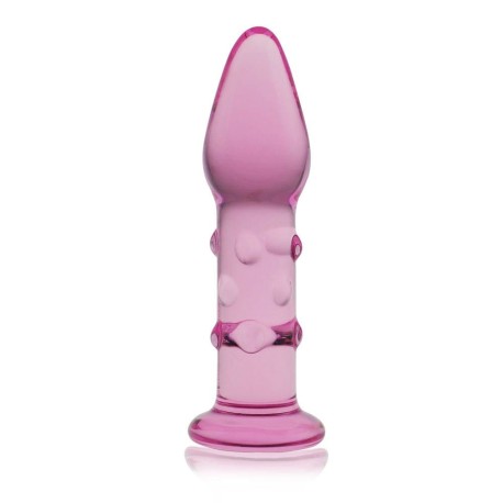 Glass romance pink 5.5inch plug