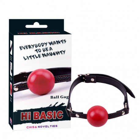 Hi-basic ball gag red