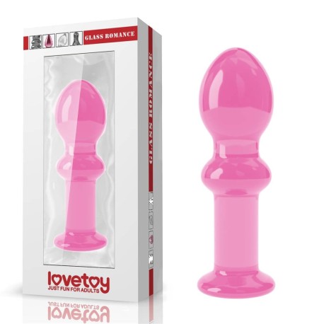 Glass romance pink 4.5inch plug