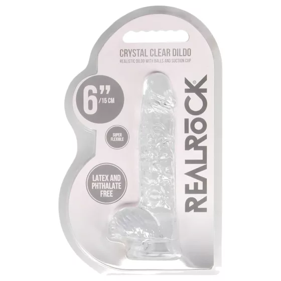 Real Rock dildo 6inch clear