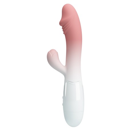 Snappy pink-white vibrator