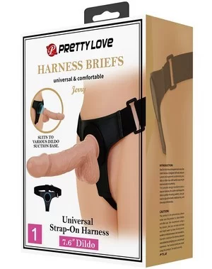 Harness w.dildo Jerry